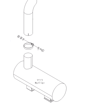 KOMATSU - WA430-6 - Cargadora de ruedas - SILENCIADOR DE ESCAPE 