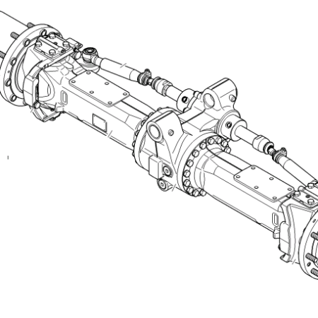 LIEBHERR - A316 - Excavadora de ruedas - Eje delantero