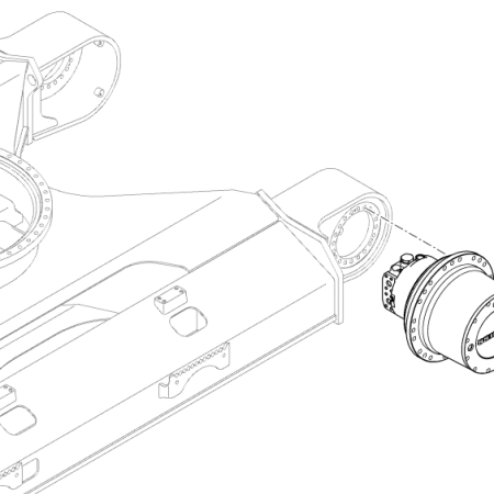 LIEBHERR - R916 - Excavadora de orugas - engranaje reductor