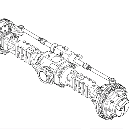 LIEBHERR - A309 - Excavadora de ruedas - Eje delantero