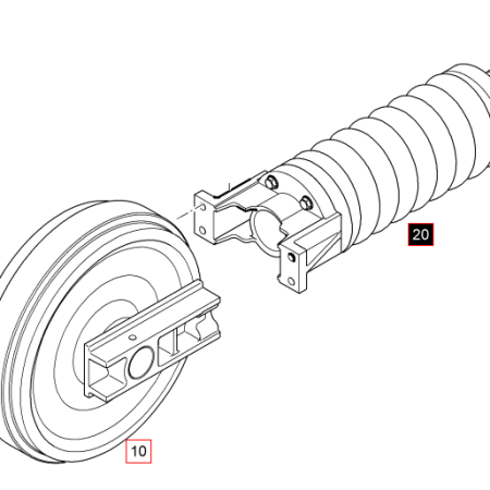 LIEBHERR - R916 - Excavadora de orugas - RUEDA INACTIVA