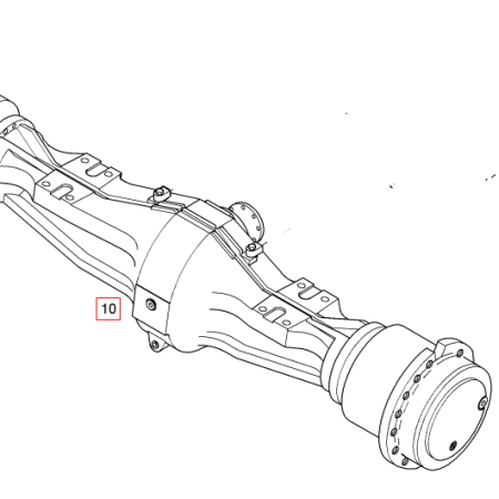 LIEBHERR - L566 - Cargadora de ruedas - EJE DELANTERO