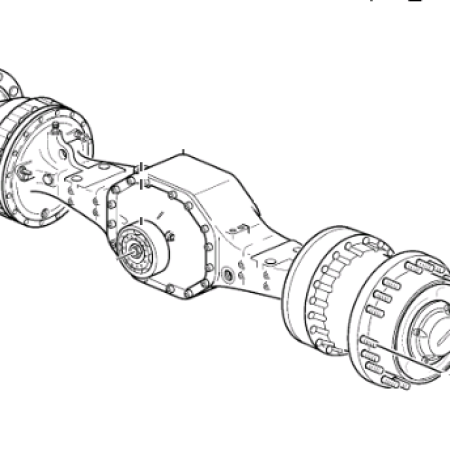 VOLVO - L120E - Cargadora de ruedas - EJE DELANTERO
